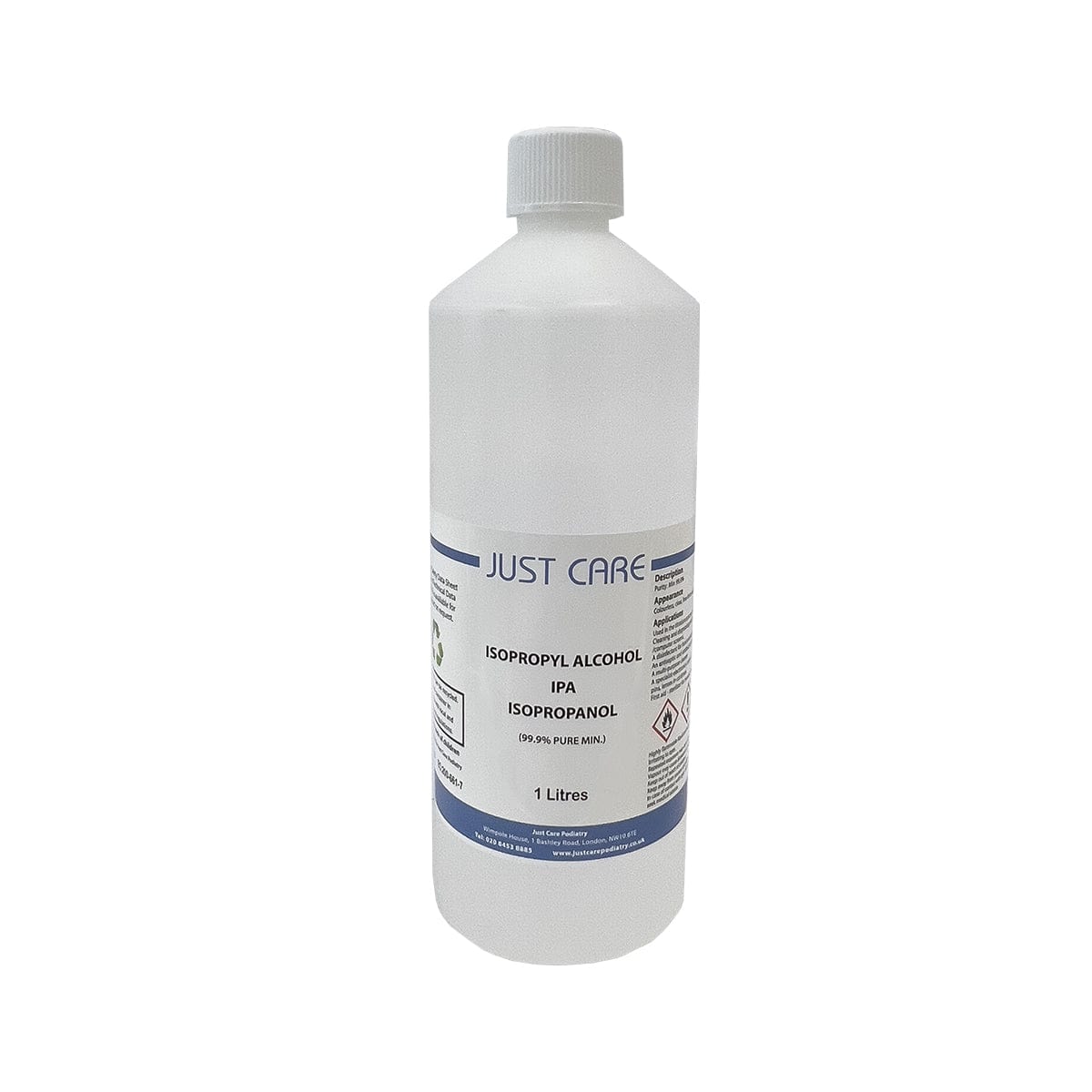 Just Care 99.9% Isopropyl Alcohol 1 Litre