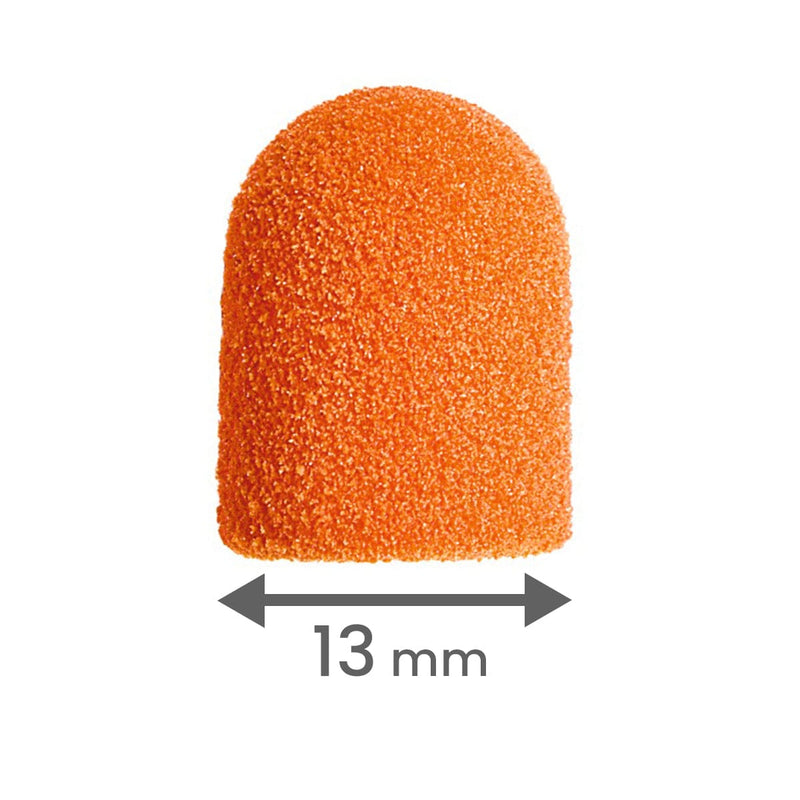 Lukas Podo Orange Disposable 13R Abrasive Caps, Pack of 10