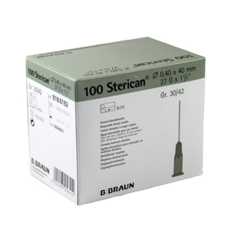 B Braun Sterican Dental Needles 27G 1 1/2" Pk/100