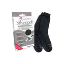 Carnation Silver Socks Black
