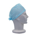 Lightweight Theatre Cap With Ties Blue, Pack of 100 3437