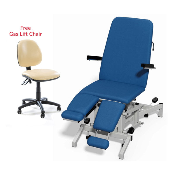 Plinth Podiatry Chair 93CD with 90° Rest Leg Drop