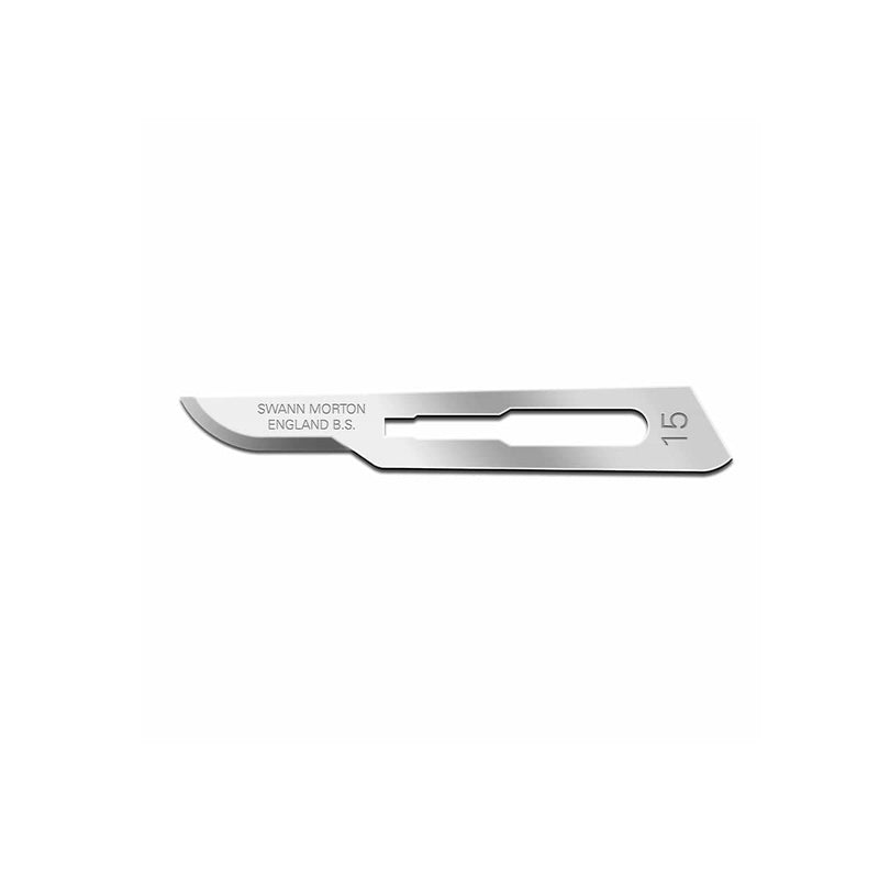 Swann Morton Blades Carbon Steel No.15, Pack of 100 1202