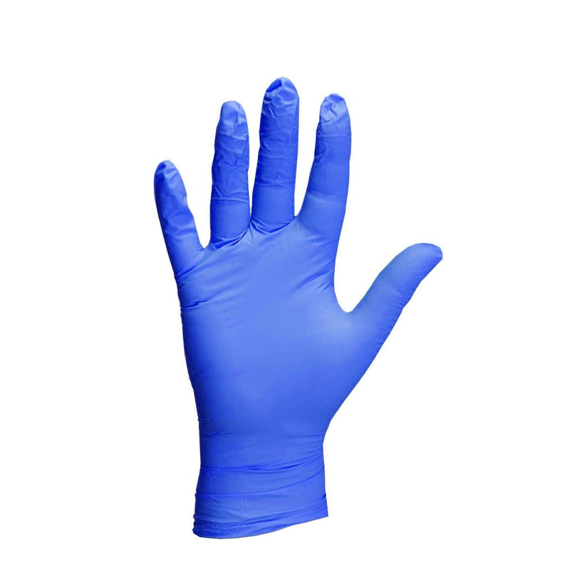Blue Nitrile Powder Free Gloves Pk 100