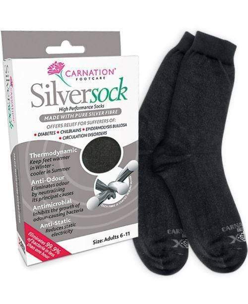 Carnation Silver Socks