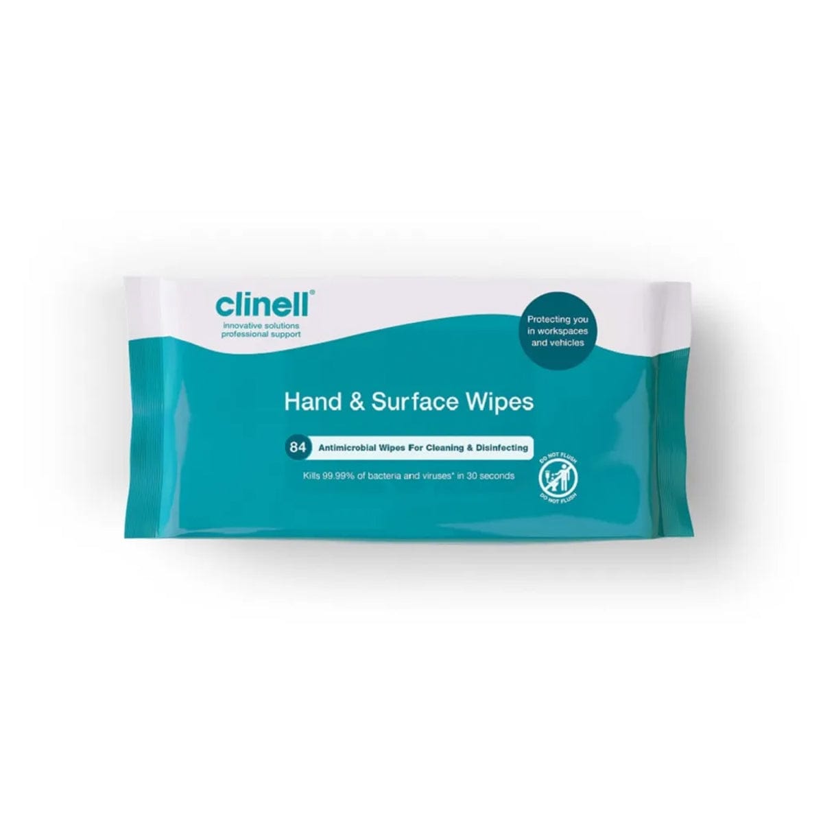 Clinell Antimicrobial Hand And Surface Wipes, Pack of 84