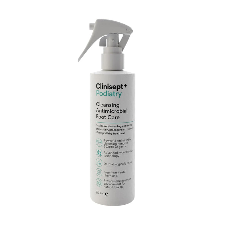 Clinisept+ Podiatry Cleansing Antimicrobial Foot Care Spray 250ml 2423-P