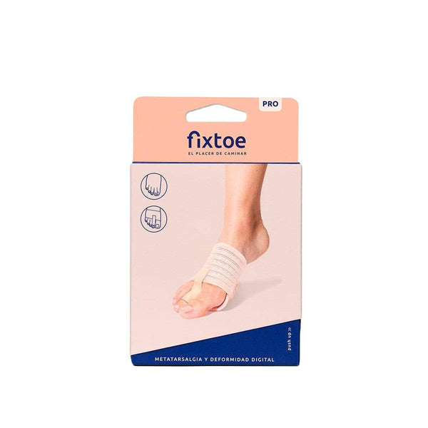 Fixtoe 2798 Fixtoe is a device created for the conservative treatment of the pain of metatarsophalangeal predislocation syndrome or floating finger.