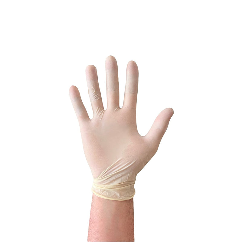 powder uk handschuhe Latex Powder Free Gloves, Pack of 100