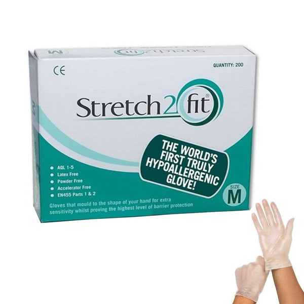 Stretch 2 Fit Hypoallergenic Gloves Pk 200