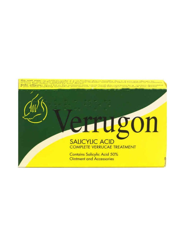 Verrugon Ointment 50% Salacilic Acid 6g 1957